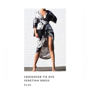 Venetian crossover tie dye dress
